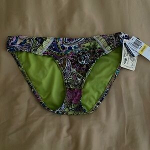 Lucky Brand paisley bikini bottom NWTO
